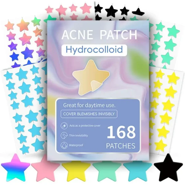 Colorful Star Acne Pimple Patches Hydrocolloid Spot Concealer Skin Care Stickers