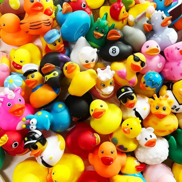 Assorted Rubber Ducks Bulk Pack – Bath Toys & Party Favors for Kids