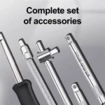 46pcs Ratchet Wrench Set 1/4 Ratchet Torque Wrench Combo Kit with Sockets Bit Hand Spanner Tool Car Repair Hardware Tool - Image 4