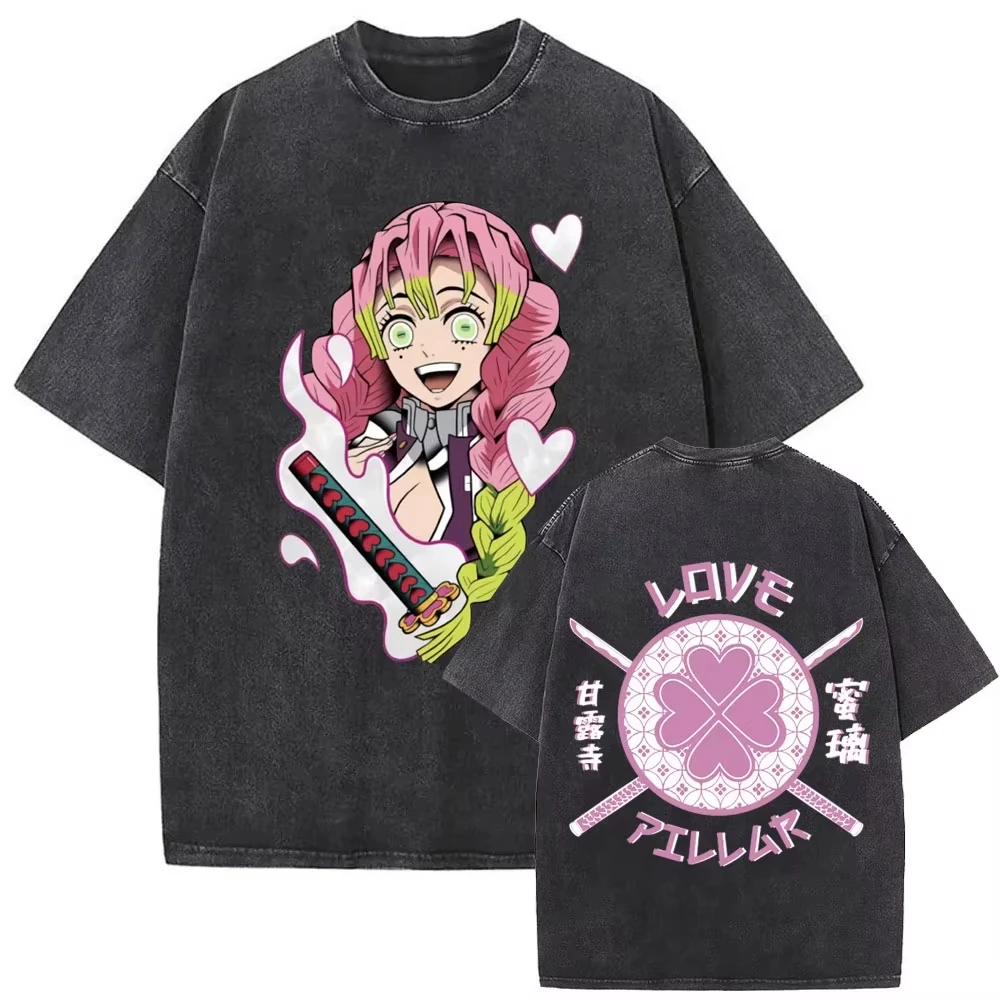 kf-S0518b62e524e4b20b997ececab7d1180i Harajuku Streetwear Anime Washed T Shirt Demon Slayer Men Women Short Sleeve Graphic Tee Casual Top Y2k Clothes Summer New Tee - Image 1