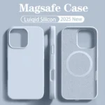 Original For Magsafe Liquid Silicone Phone Case For iPhone 17 16 14 15 Plus 13 Pro Max Case Wireless Charge Magnetic Soft Cover - Image 21