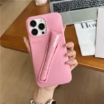 For iPhone 16 12 13 14 15 11 Pro Max Plus 17 Fashion Rhode Phone Case Gray Toast Espresso Ribbon Lip Gloss Holder Silicone Cover - Image 13