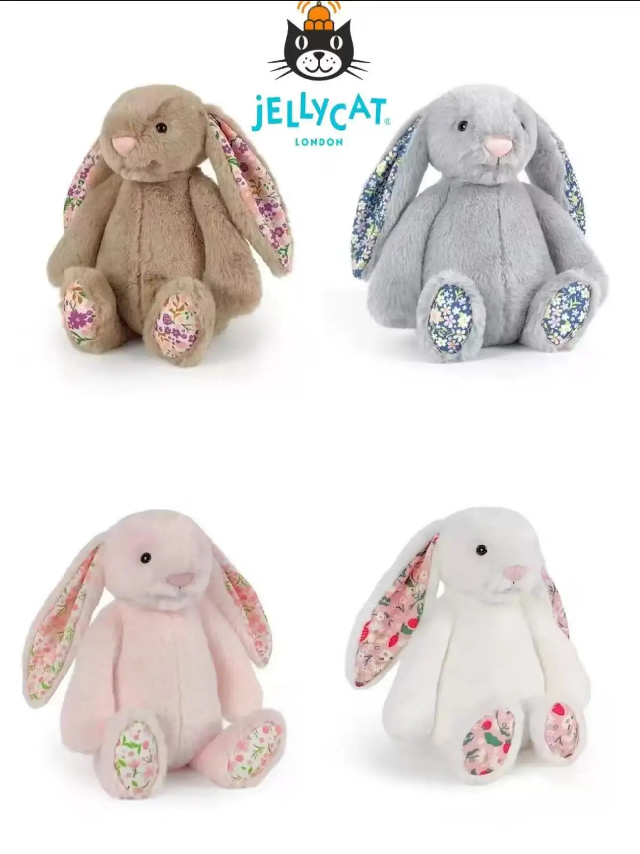 kf-S0a4ce4fe20534467988a556b436c59f7b Best-seller 30cm JC Cute Long Ears Rabbit Plush Toy Very Soft White Pink Bunny Doll Sleeping Plushies Home Decor Xmas Gifts Girl - Image 1