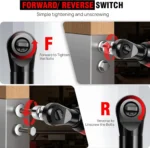 3/8" Extended Cordless Ratchet Wrench 12V Electric Ratchet Wrench,12V Power Ratchet Tool for Table, Bike, DIY - Image 8