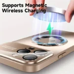 New Titanium Metallic Color Magnetic Phone Case For iPhone 16E 16 15 14 11 13 12 Pro Max Matte Wireless Charging Protect Cover - Image 3