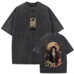 Harajuku Streetwear Anime Washed T Shirt Demon Slayer Men Women Short Sleeve Graphic Tee Casual Top Y2k Clothes Summer New Tee - Image 5