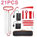 21/18PCS Car Door Tool Kit Inflatable Air Pump Auto Window Door Open Fixing Gripper Tools Long Reach Kits with Carrying Bag - Image 5
