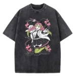 Demon Slayer Washed T-shirt, Casual Anime Short Sleeve for Men & Women, Loose Breathable Summer Top with Classic Symbols - Image 4