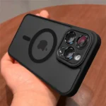 Lens Protection Case For iPhone 11 12 13 Proa Mx mini 15 16 Plus iPhone 16 15 14 Matte Translucent Magsafe Wireless Charge Cover - Image 4