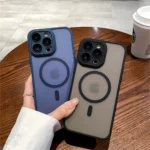 Lens Protection Case For iPhone 11 12 13 Proa Mx mini 15 16 Plus iPhone 16 15 14 Matte Translucent Magsafe Wireless Charge Cover - Image 12