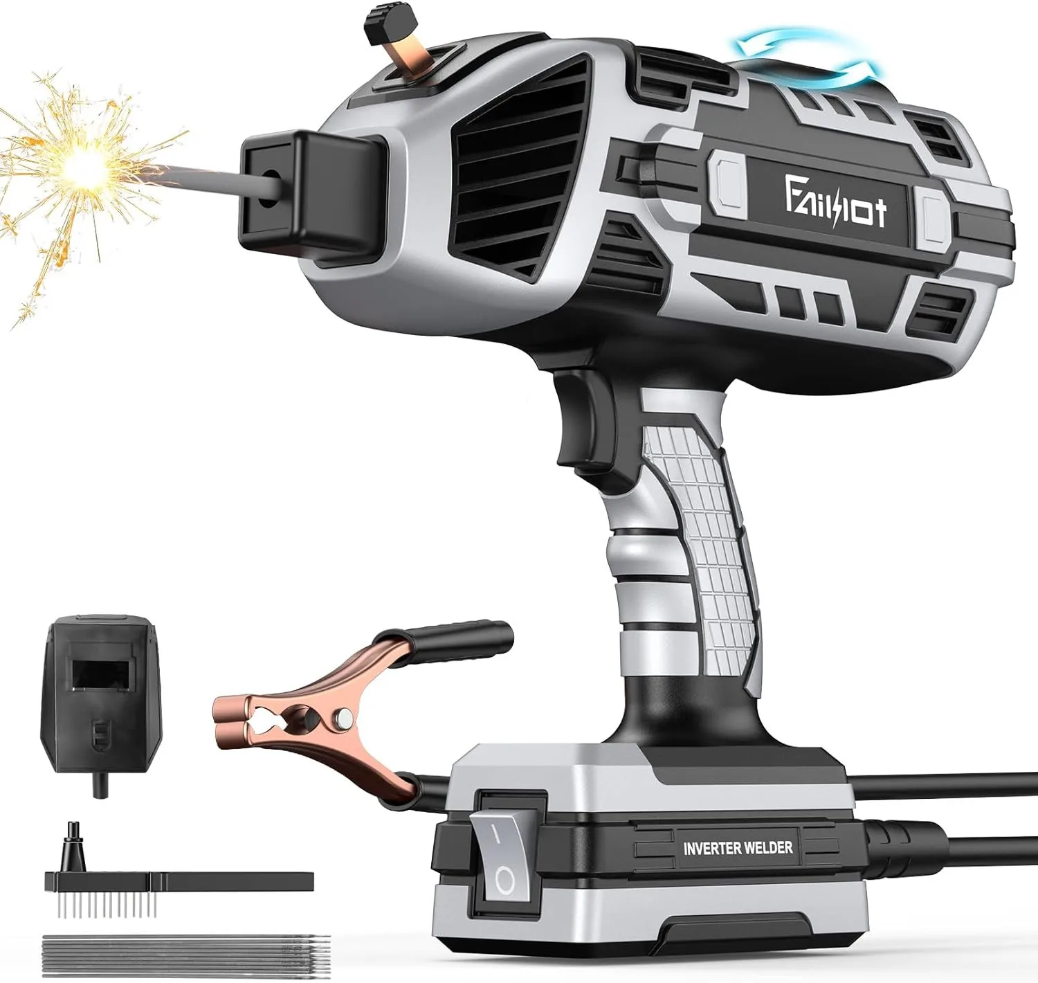 kf-S7d2f87afa88a43e3ad27c06f71874bd99 Handheld Welding Machine 4600W Portable Automatic Digital Smart Handheld IGBT Inverter ARC Welder Gun Stick Welder Welding Tool - Image 1