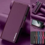 Magnetic Flip Leather Phone Case for Samsung Galaxy Z Fold 7 6 5 4 3 5G Fold6 Fold5 Fold4 Wallet Card Cover Etui Coque