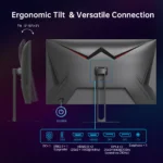 KTC Gaming Monitor 27 Inch | 2K@210Hz (Overlocking) | Built-in Speakers | Fast IPS Panel | 1ms Response Time (MPRT) | 450 cd/㎡ B - Image 2