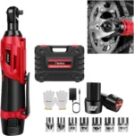 3/8" Extended Cordless Ratchet Wrench 12V Electric Ratchet Wrench,12V Power Ratchet Tool for Table, Bike, DIY