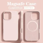 Original For Magsafe Liquid Silicone Phone Case For iPhone 17 16 14 15 Plus 13 Pro Max Case Wireless Charge Magnetic Soft Cover - Image 12