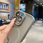 Lens Protection Case For iPhone 11 12 13 Proa Mx mini 15 16 Plus iPhone 16 15 14 Matte Translucent Magsafe Wireless Charge Cover - Image 5