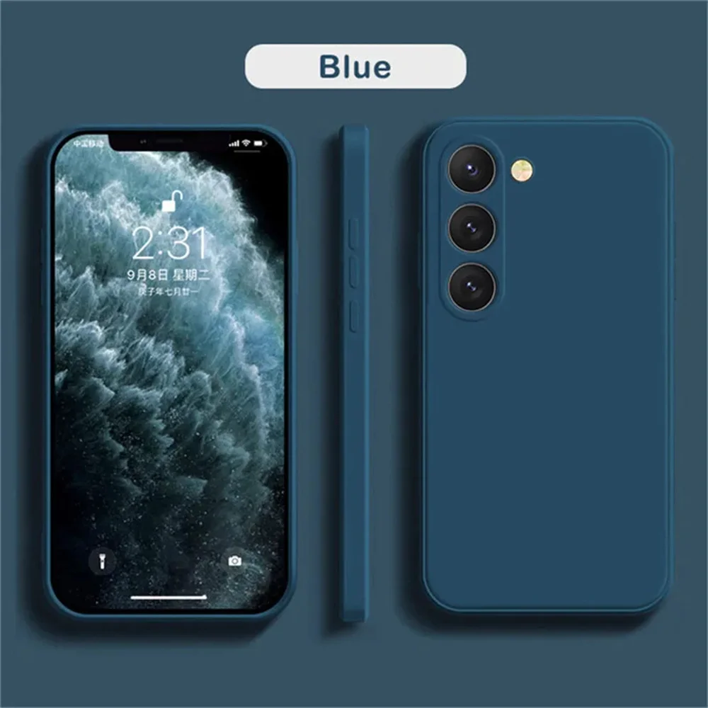 kf-Scdfebe74b78a4c4e899b239681beab9e6 luxury Liquid Silicone Case for Samsung S25 S24 Galaxy S20 S21 S22 S23 FE Plus Note10 20 A52 A31 A41 A71 A51 A72 A70 A50 Coque - Image 1