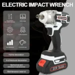 Brushless Electric Wrench, 1/2 Inch Impact Wrench Set,, with LED Work Light,for Home DIY/Electric Tools Home DIY/Electric Tools - Image 14
