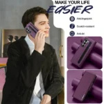 Magnetic Flip Leather Phone Case for Samsung Galaxy Z Fold 7 6 5 4 3 5G Fold6 Fold5 Fold4 Wallet Card Cover Etui Coque - Image 2