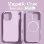Original For Magsafe Liquid Silicone Phone Case For iPhone 17 16 14 15 Plus 13 Pro Max Case Wireless Charge Magnetic Soft Cover - Image 13