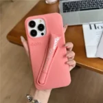 For iPhone 16 12 13 14 15 11 Pro Max Plus 17 Fashion Rhode Phone Case Gray Toast Espresso Ribbon Lip Gloss Holder Silicone Cover - Image 10
