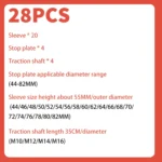 [EU Stock] 28pc Press and sweater shoulder Kit Bush Bearings Seals Removal Installatio Tool Auto Bushing Repair Tool - Image 10